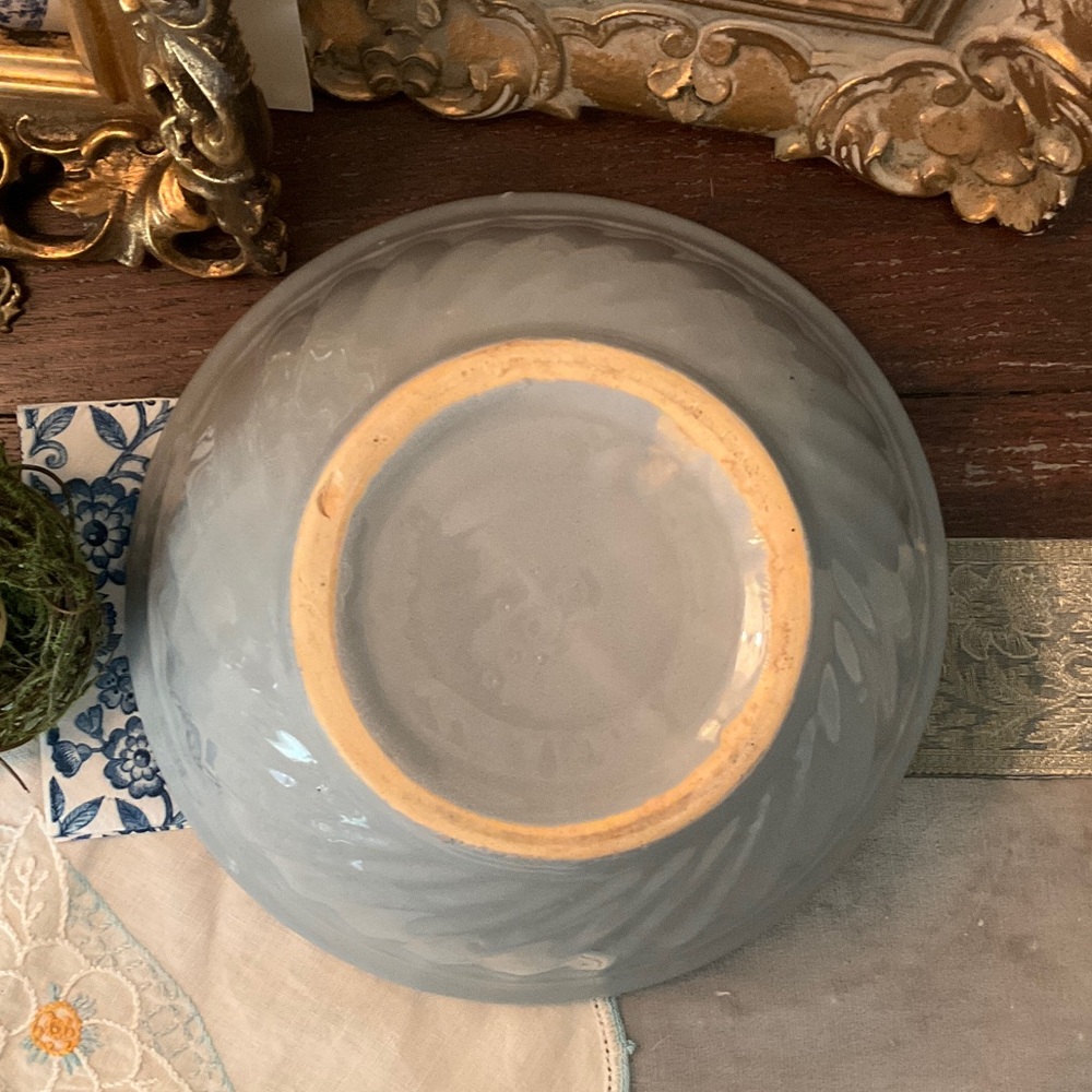 Elegant Stone Blue Ceramic Bowl - Picture 4 of 10
